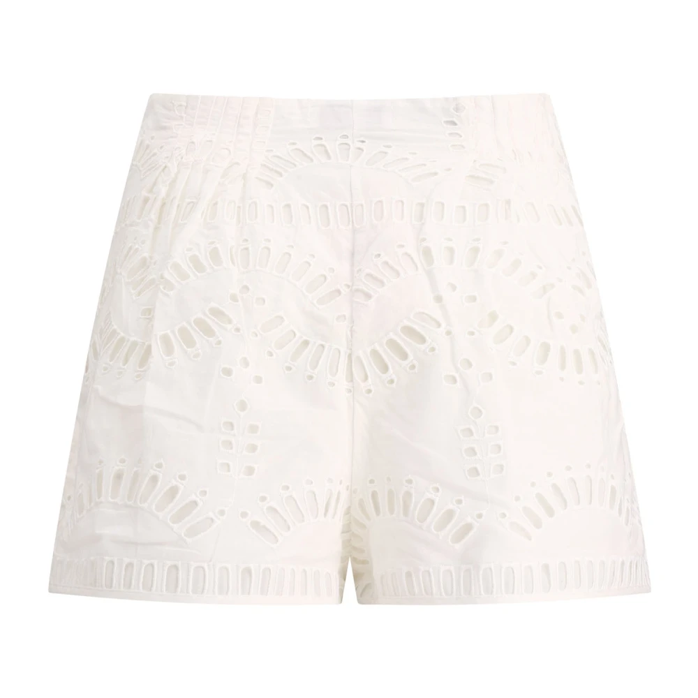 Charo Ruiz Ibiza Palok Shorts Katoen Polyester Mix White Dames