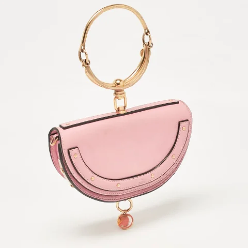Chloé Pre-owned Leather crossbody-bags Pink Dames