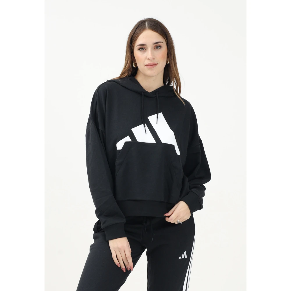 Adidas Zwarte hoodie Essentials Big Logo Black Dames
