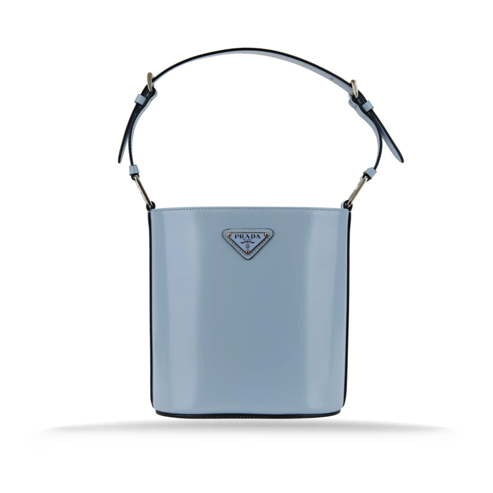 Prada Handtas van geborsteld kalfsleer Blue Dames