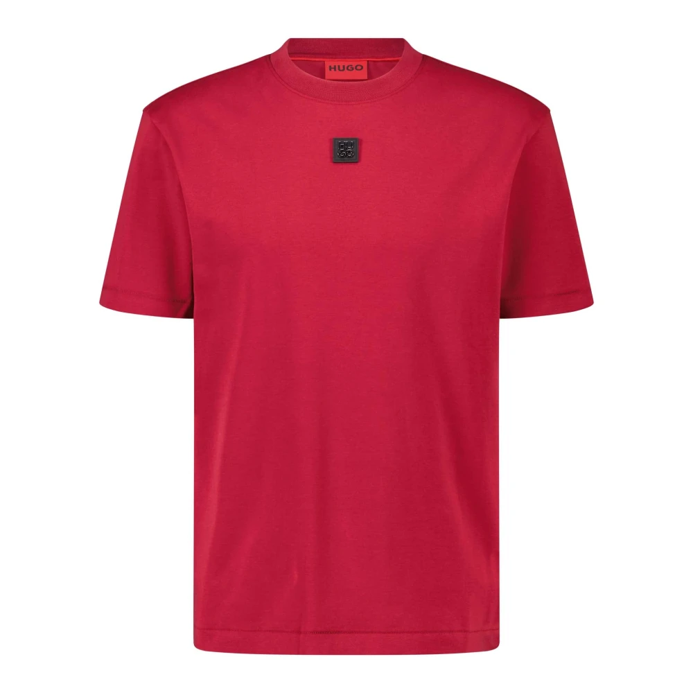 Hugo Boss T-Shirt met logodetail Red Heren