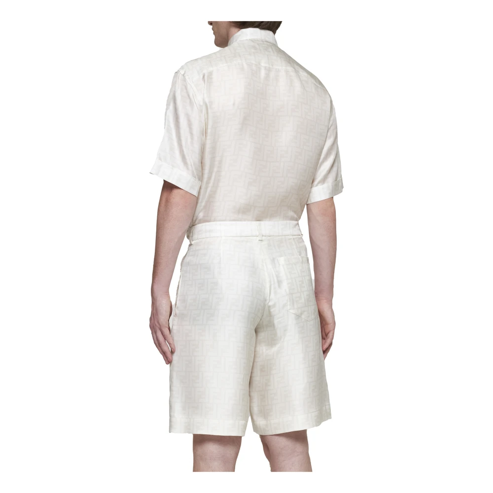 Fendi Stijlvolle Shorts voor Vrouwen White Heren