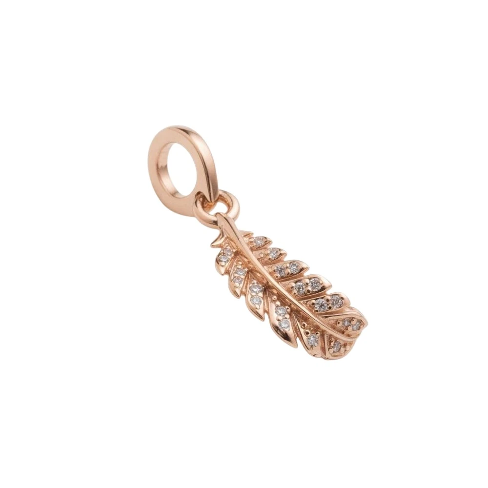 Pandora Pink Jewellery, Female, One Size, Floating Curved Feather Dangle Charm