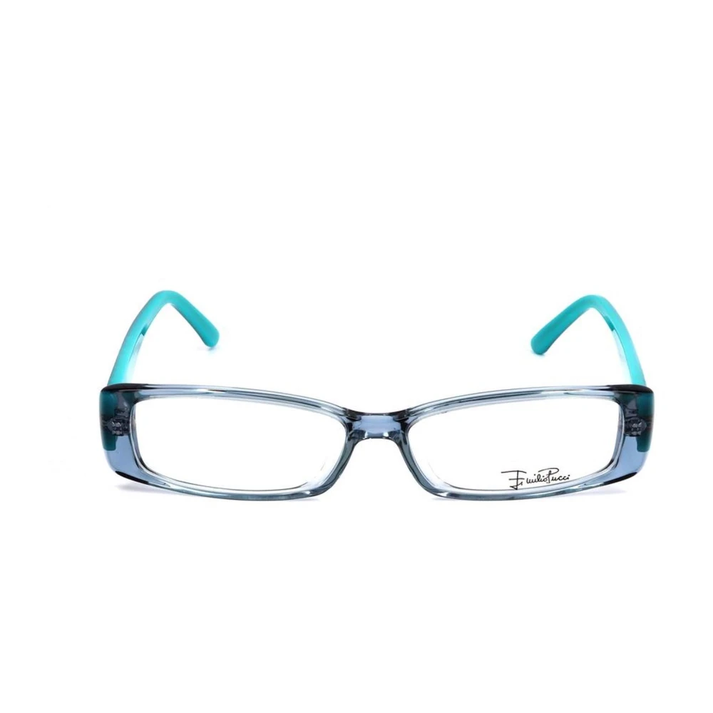 EMILIO PUCCI Blauwe Plastic Montuur Bril voor Vrouwen Blue Dames