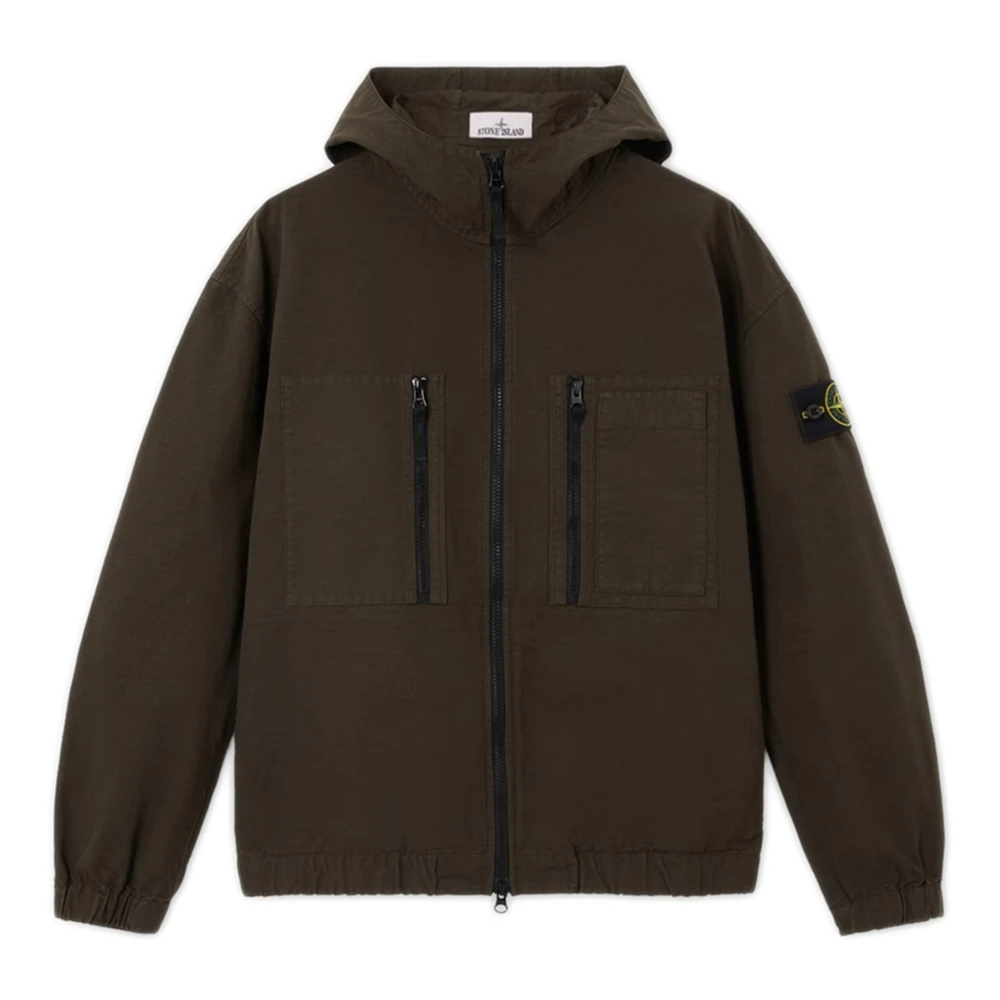 Stone Island , Bomber Jackets, Male, Gray, M, Bomber Jacket - Image 4