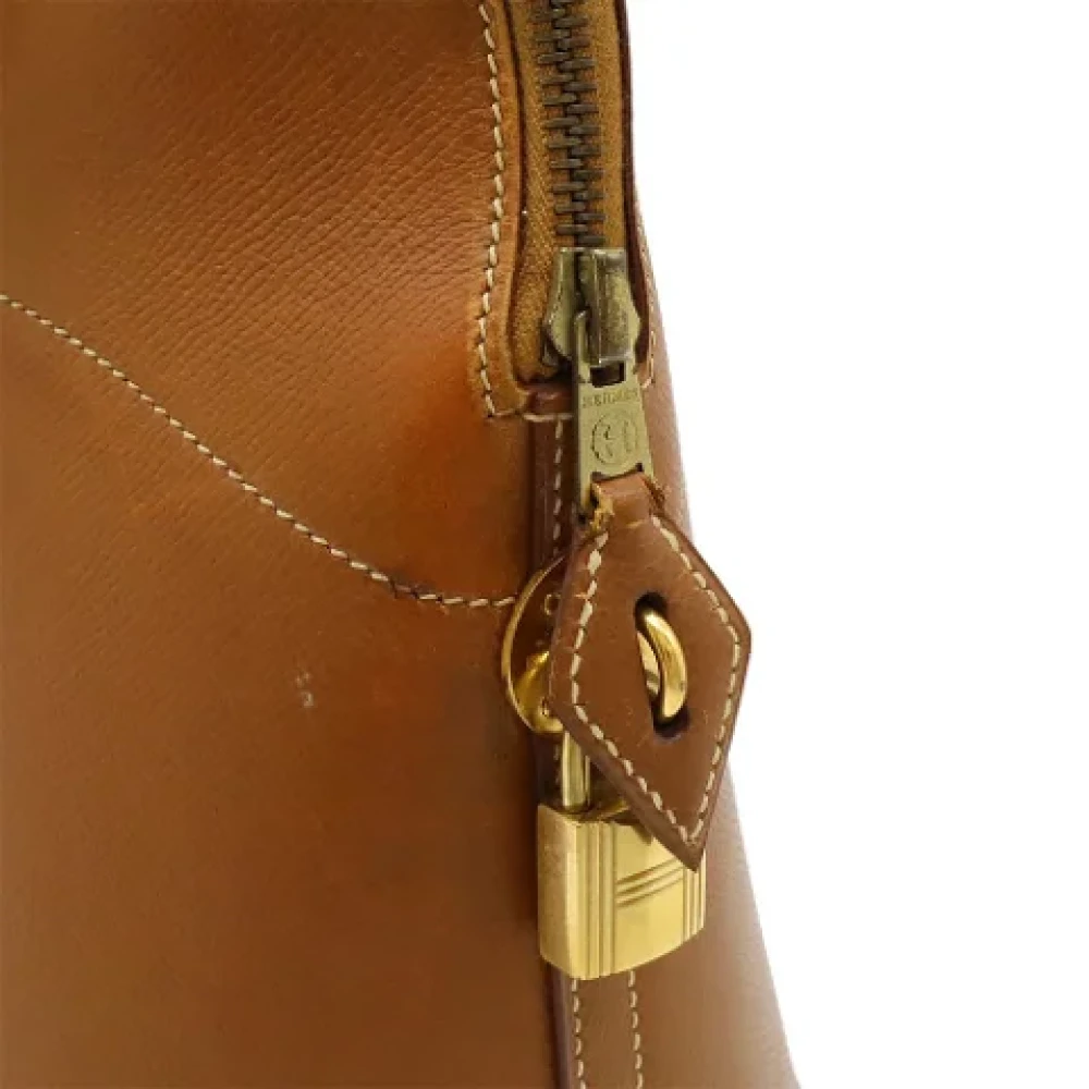 Hermès Vintage Pre-owned Leather handbags Brown Dames