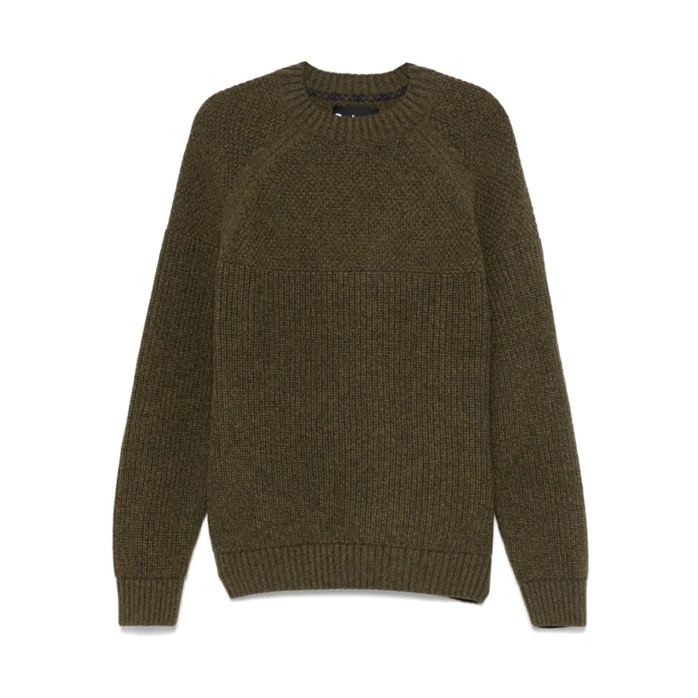 Barbour Merino Wol V-hals Trui Groen Green Heren