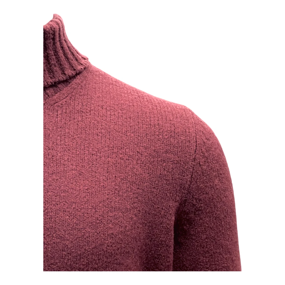 Gran Sasso Boucle Turtleneck Trui Red Heren