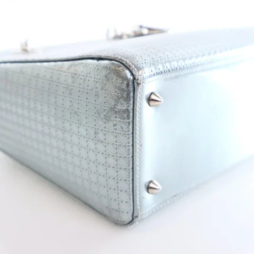 Dior Vintage Pre-owned Leather dior-bags Blue Dames