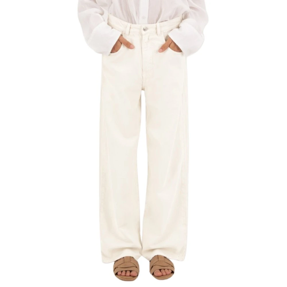 Icon Denim Women's White Wide Trousers, W28, Poppy Wide Leg Jeans