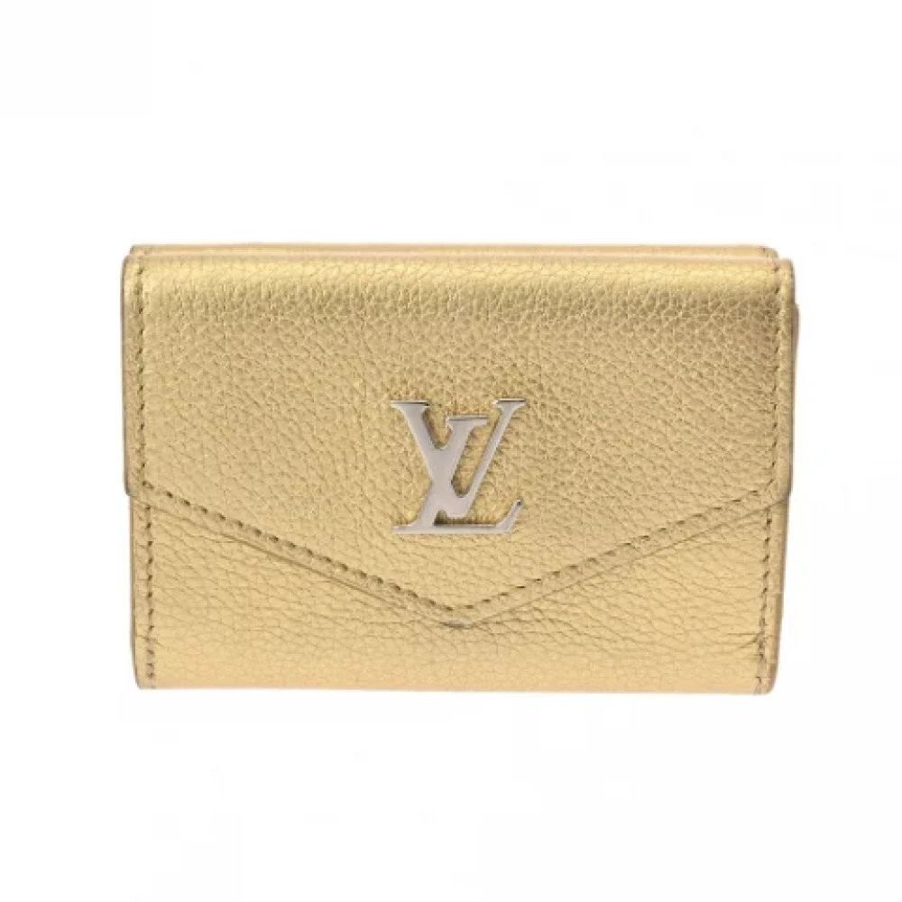Louis Vuitton Vintage Pre-owned Leather wallets Yellow Dames