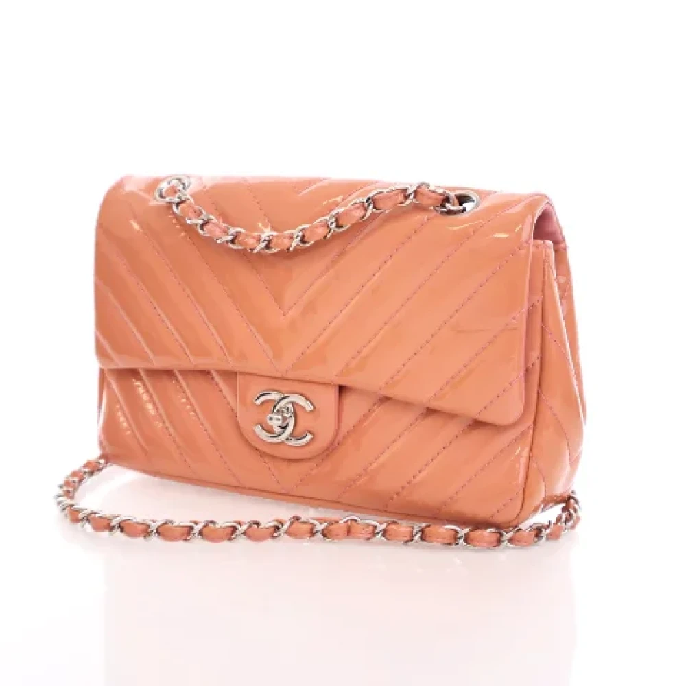 Chanel Vintage Pre-owned Leather chanel-bags Pink Dames