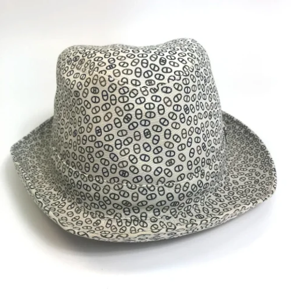Hermès Vintage Pre-owned Cotton hats White Dames