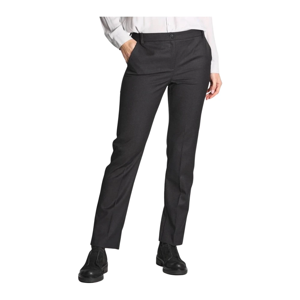 Emme Di Marella Women's Gray Elegant Trousers