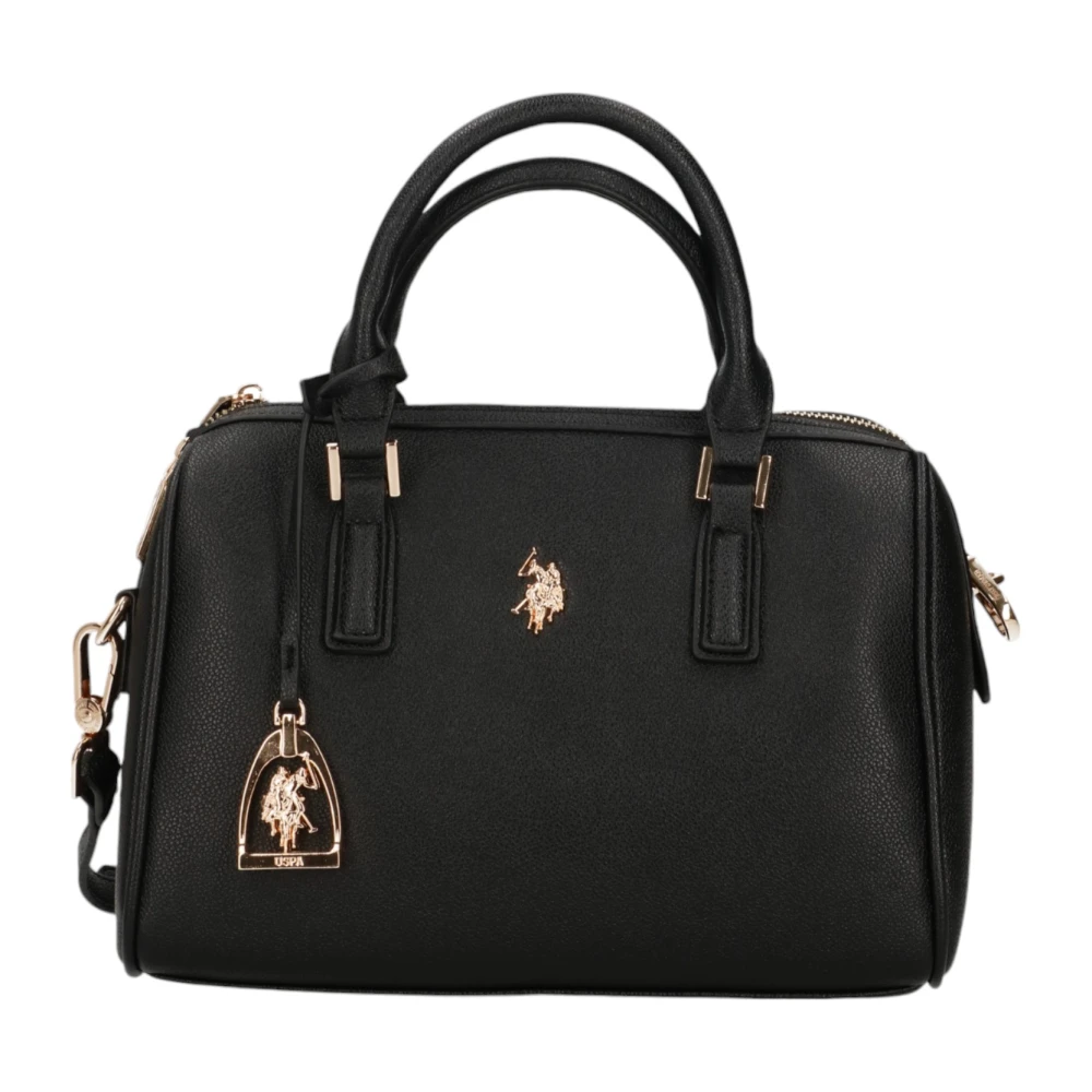 U.s. Polo Assn. Handtas Stijlvolle Mode Accessoire Trendy Chic Black Dames