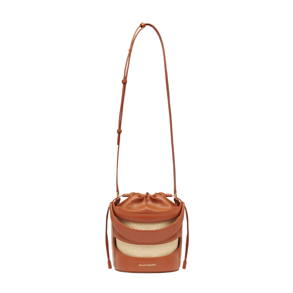 alexander mcqueen Rise Bucket Bag in Bruin Brown Dames