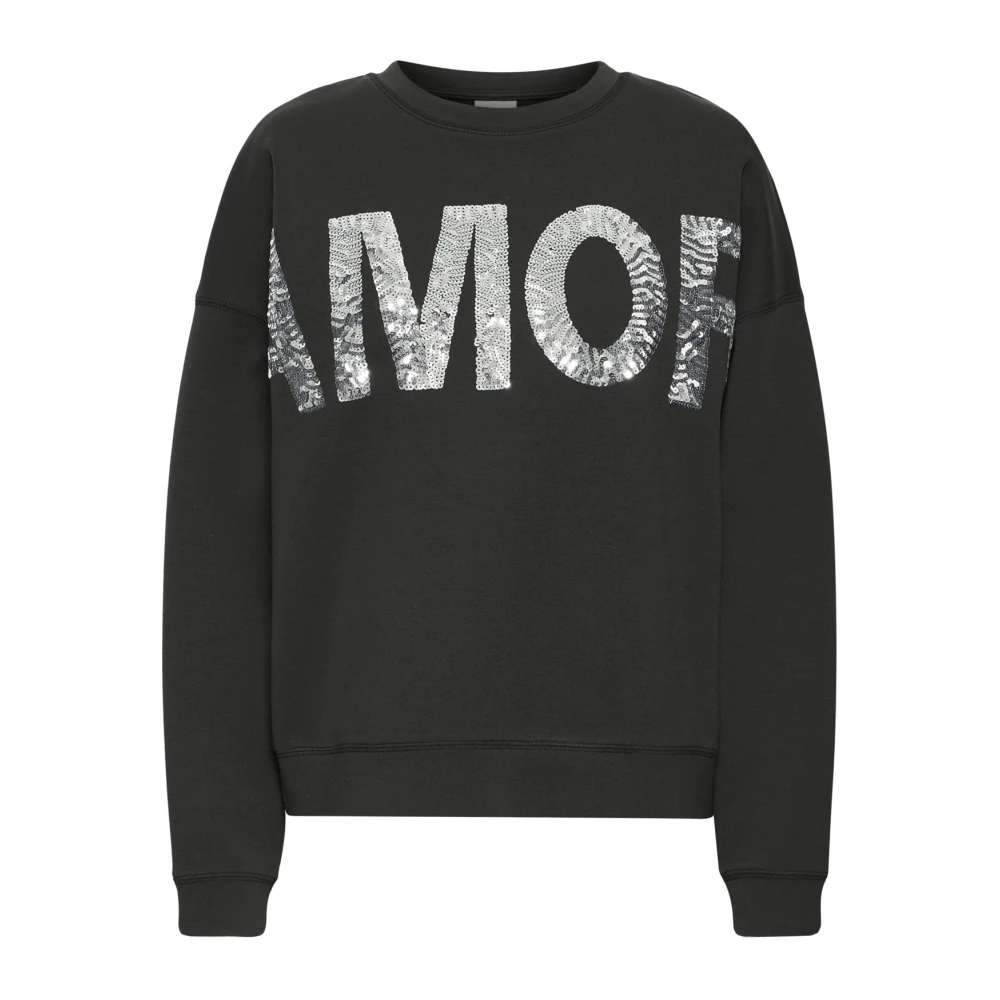 Ichi Black Sweatshirts, Female, L, Sweatshirt