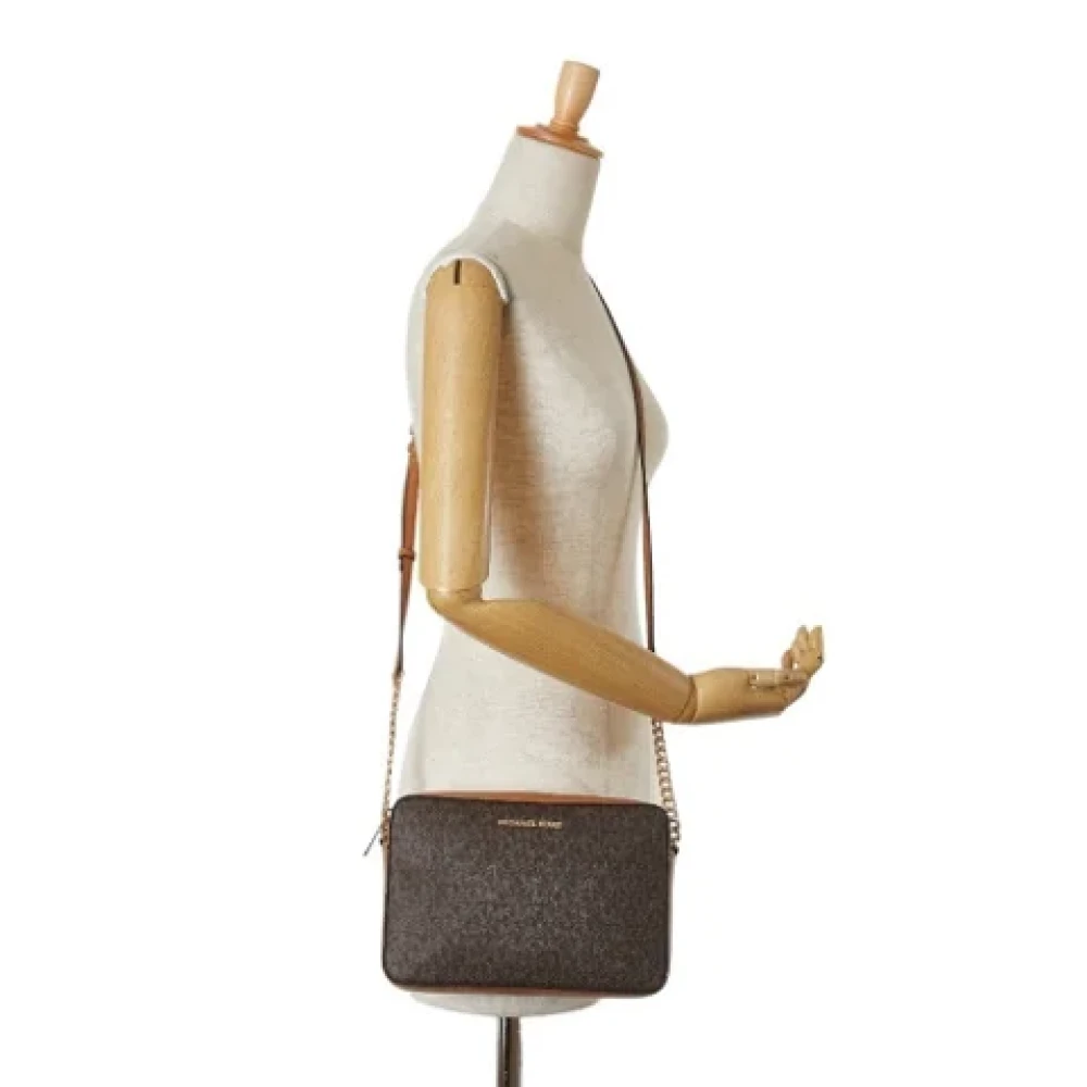 Michael Kors Pre-owned Plastic shoulder-bags Brown Dames