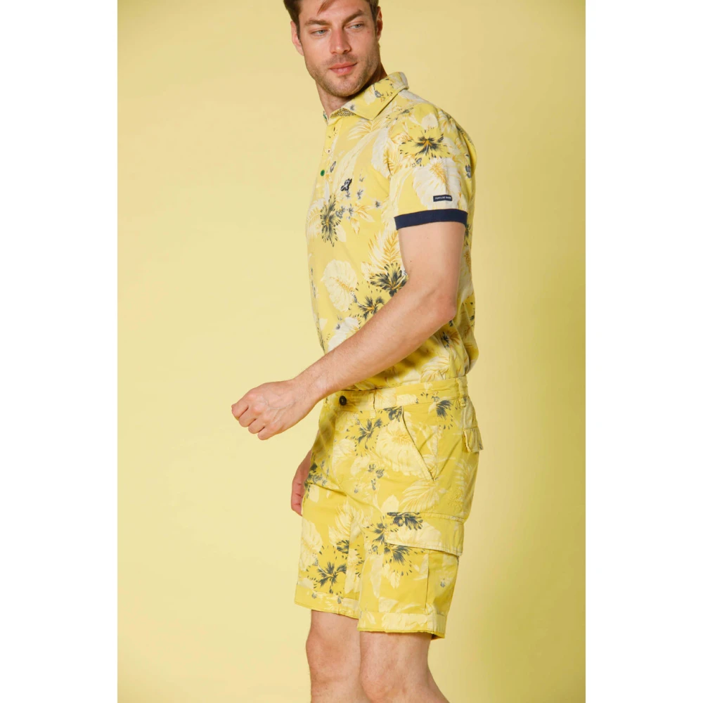 Mason's Polo Shirts Yellow Heren