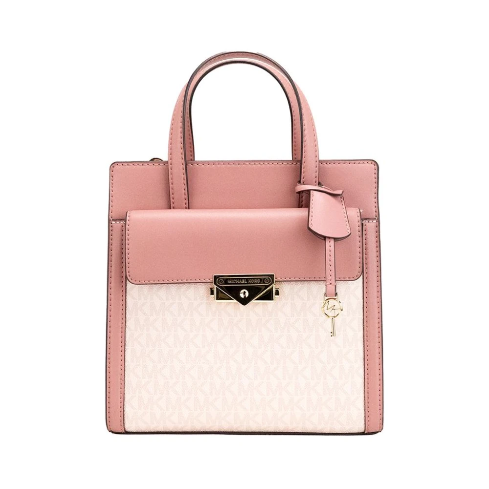 Michael Kors Pink Cece Small North South Flap Tote Crossbody Bag - Female - Handbags - One Size - Bags