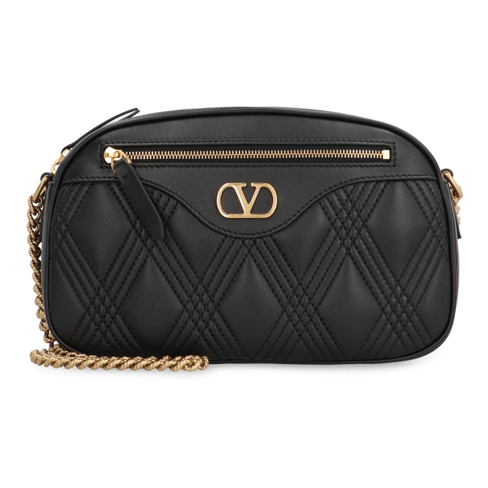 Valentino Quiltie 67 Schoudertas in Nappa Black Dames