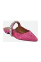 sandales-mules-fuchsia-cristal