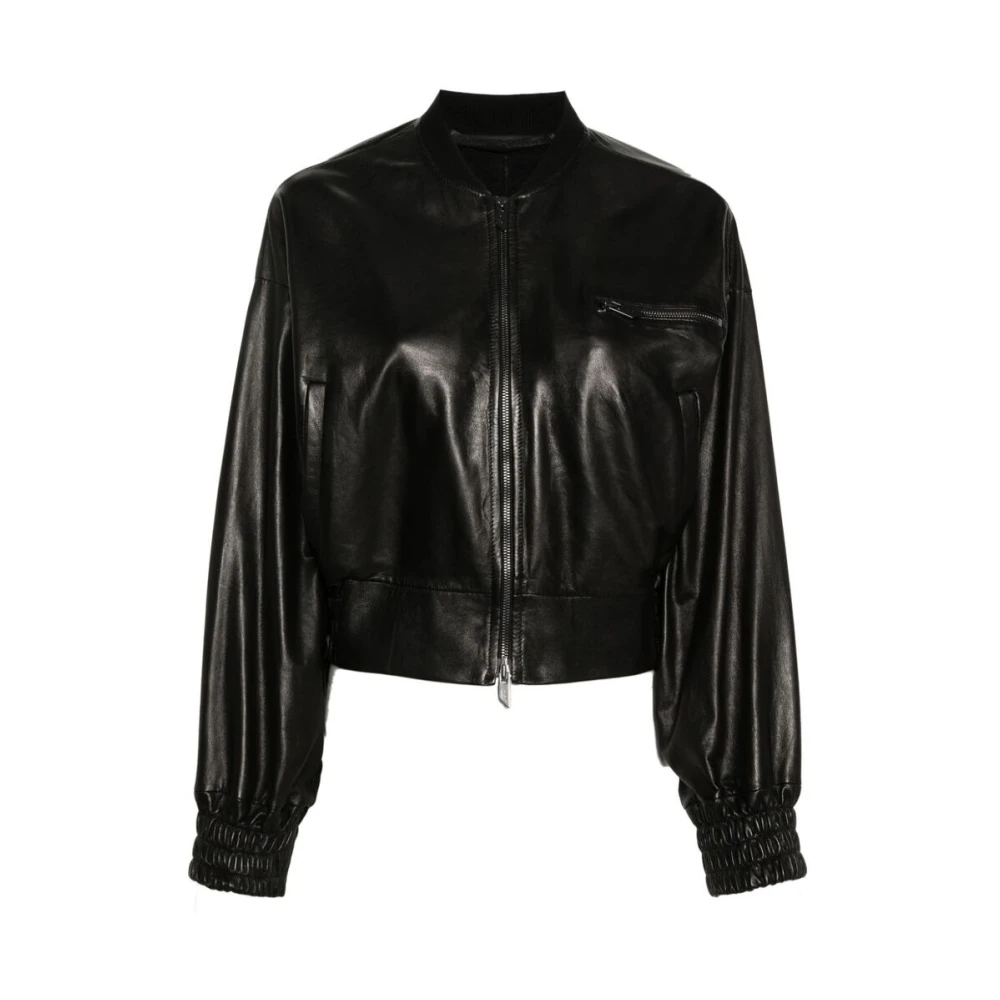 Salvatore Santoro Leather Jackets Black Dames