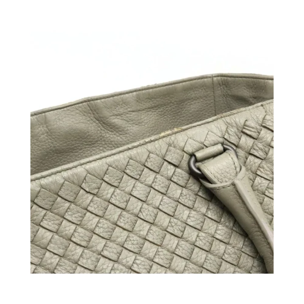 Bottega Veneta Vintage Pre-owned Leather handbags Gray Dames