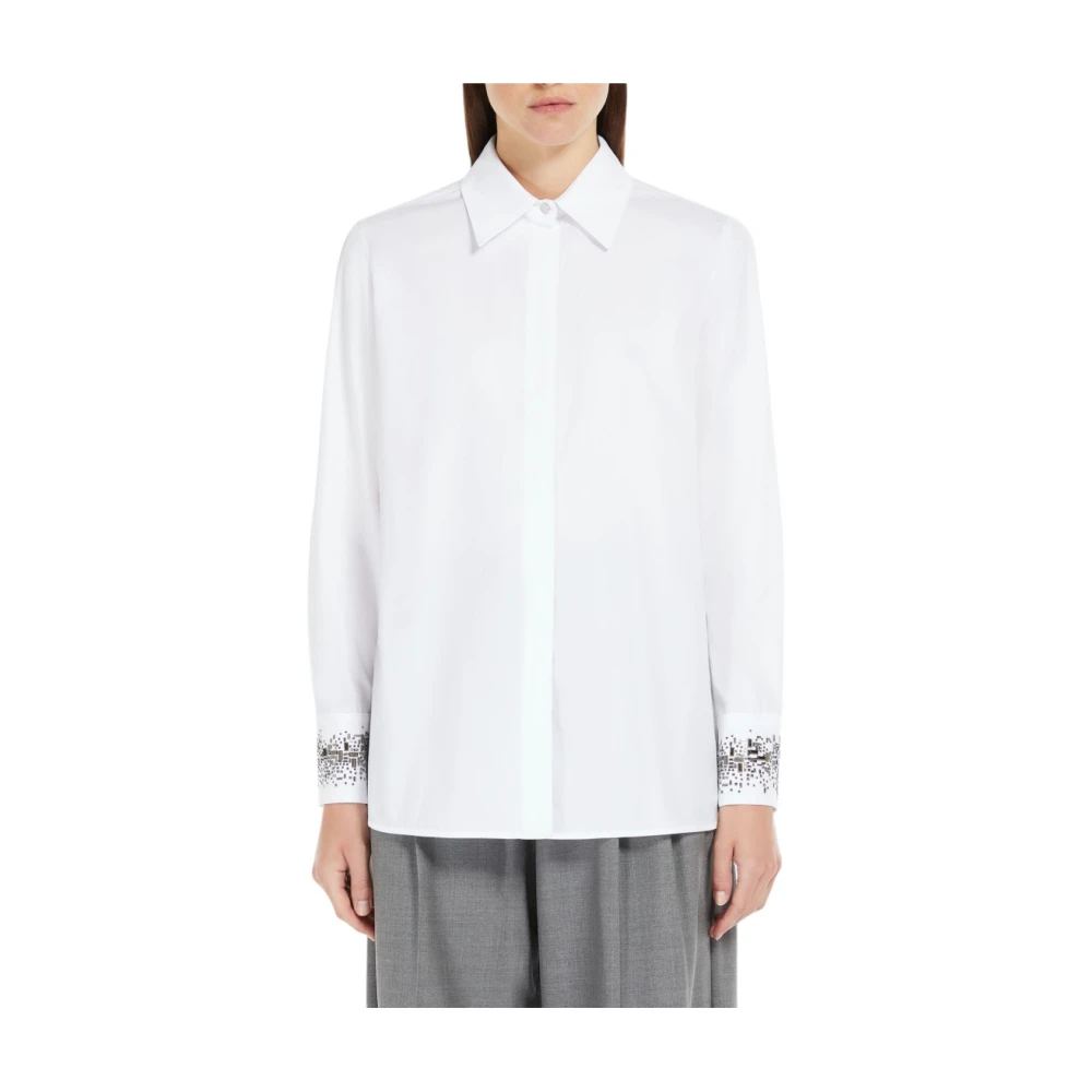 Max Mara Studio Stijlvolle Shirt voor Vrouwen White Dames