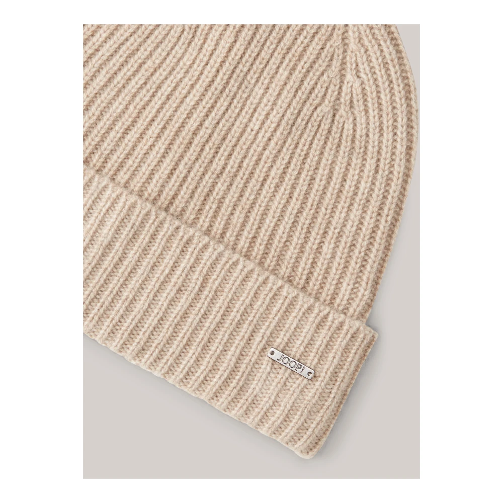 Joop! Kasjmier Beanie Hoed voor Mannen Beige Unisex
