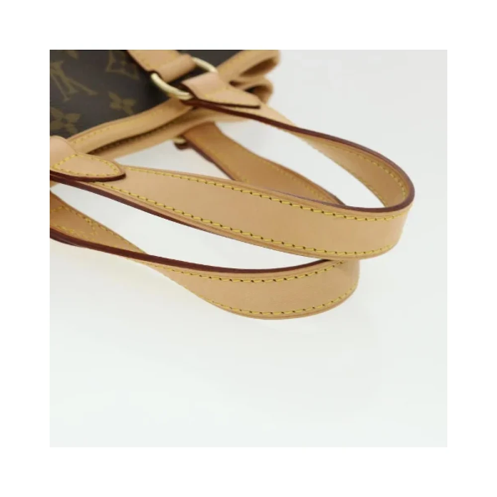 Louis Vuitton Vintage Tweedehands Brunt Lerret Louis Vuitton Batignolles Schoudertas Brown Dames
