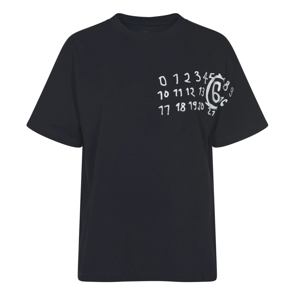 MM6 Maison Margiela Stijlvolle T-shirts en Polos Black Dames