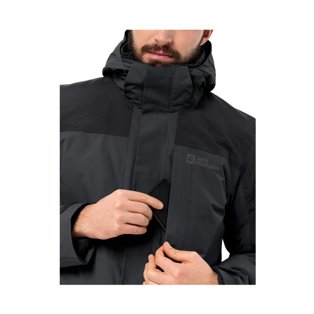 Jack Wolfskin Softshell jas Romberg 3In1 Black Heren
