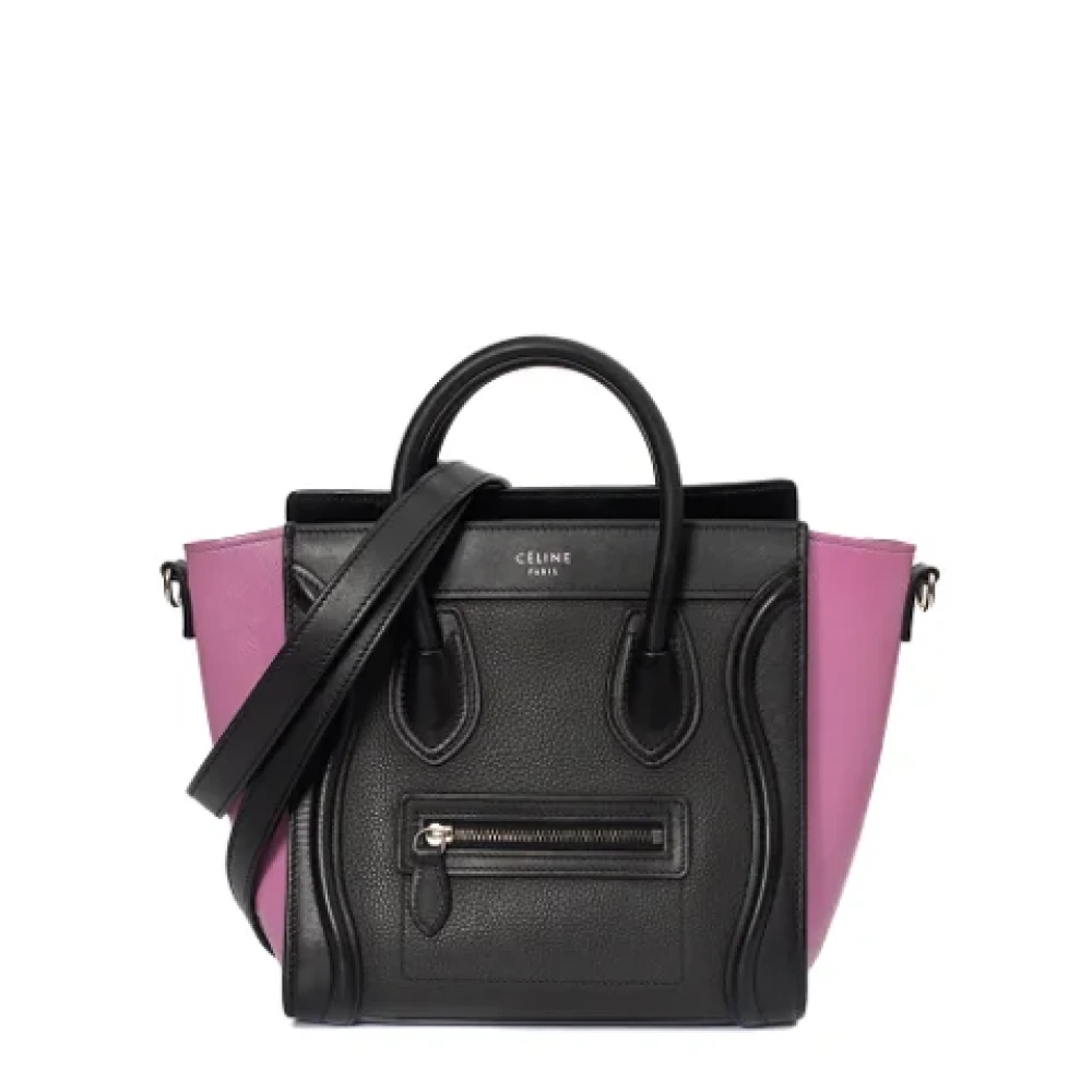 Celine Vintage Pre-owned Leather celine-bags Black Dames