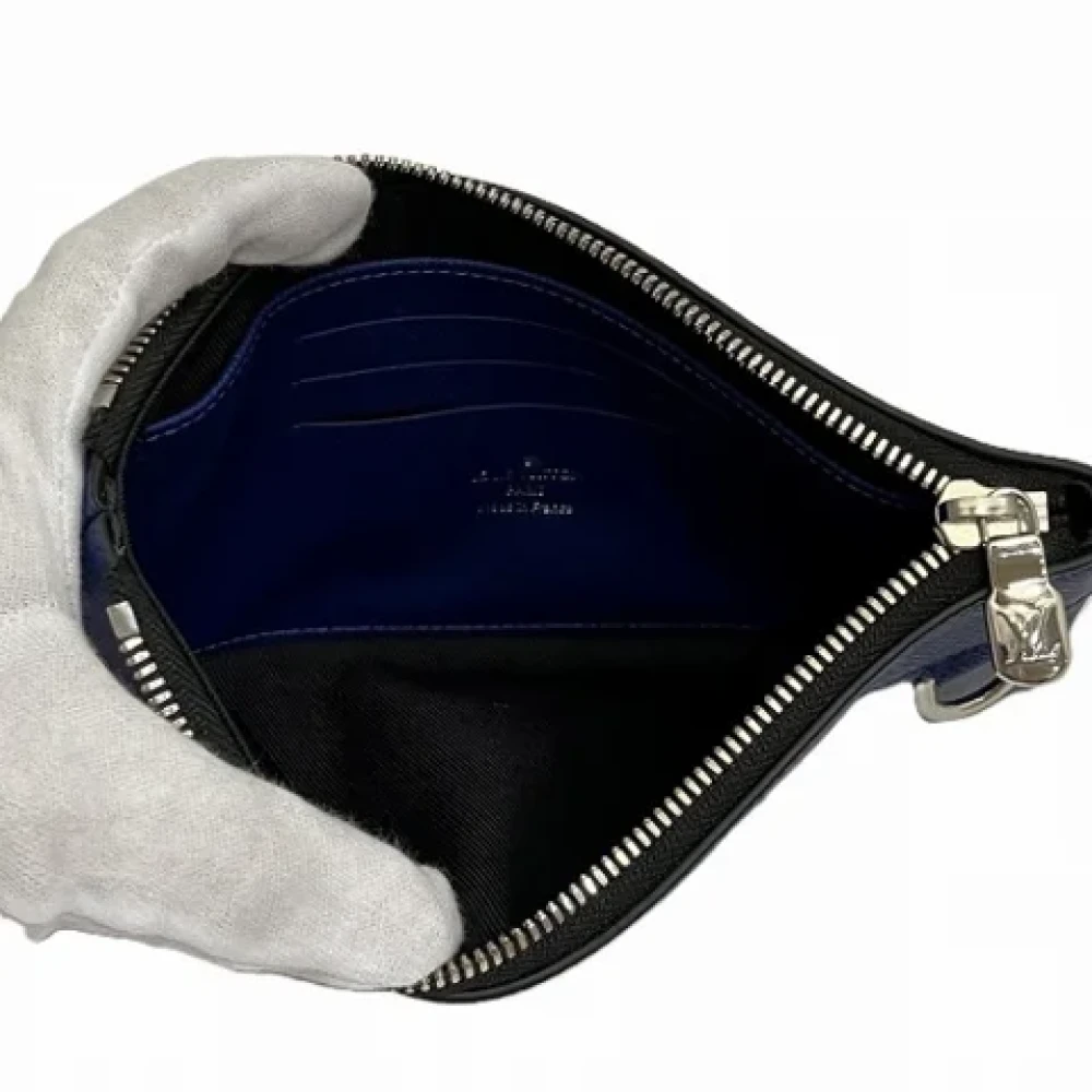 Louis Vuitton Vintage Pre-owned Leather pouches Blue Dames