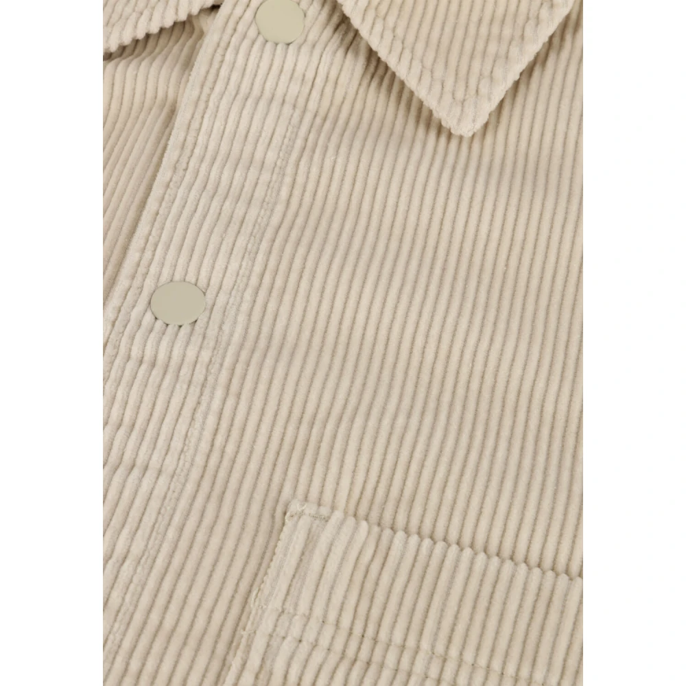 Calvin Klein Beige Corduroy Overshirt Casual Stijl Beige Heren