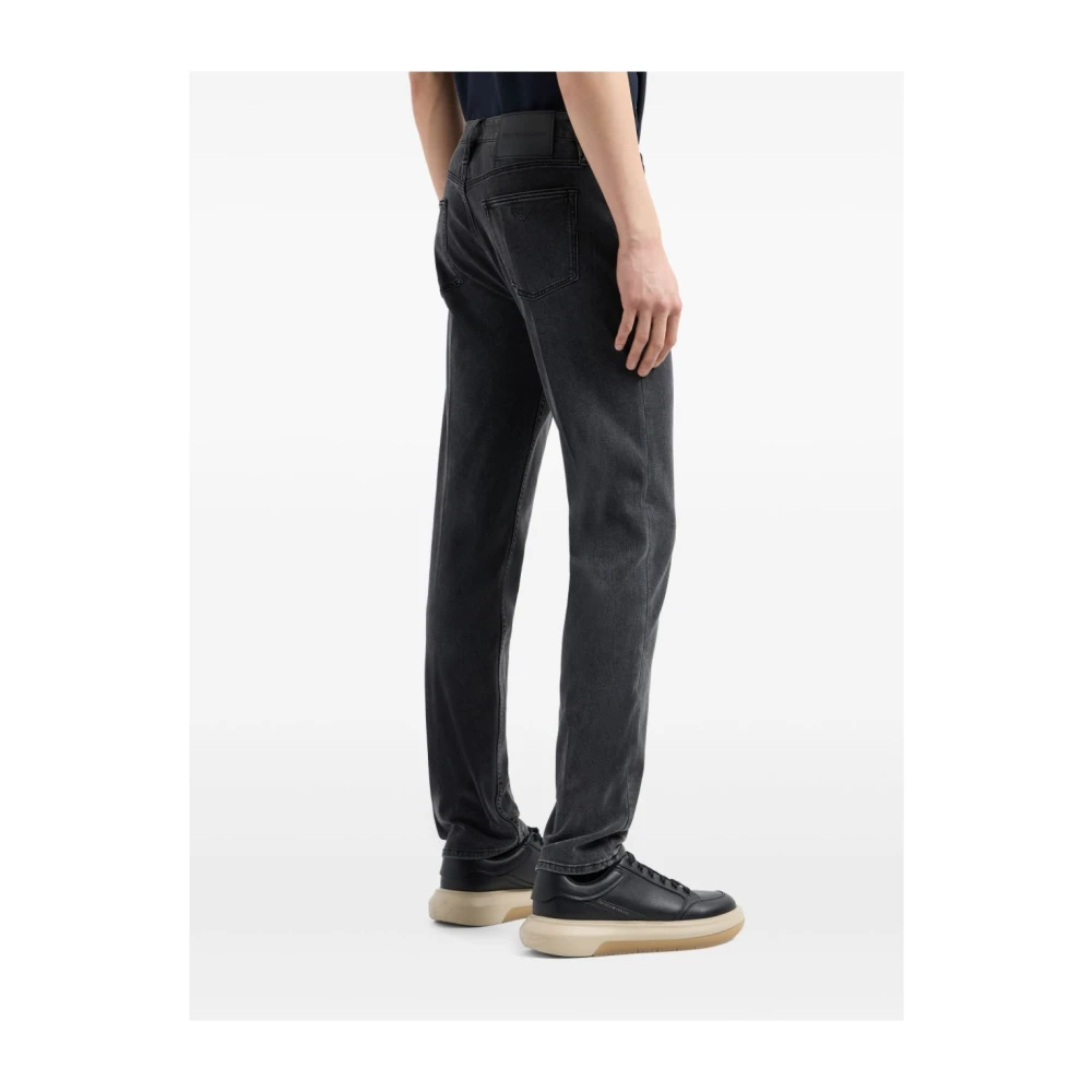 Emporio Armani Klassieke katoenen jeans Black Heren