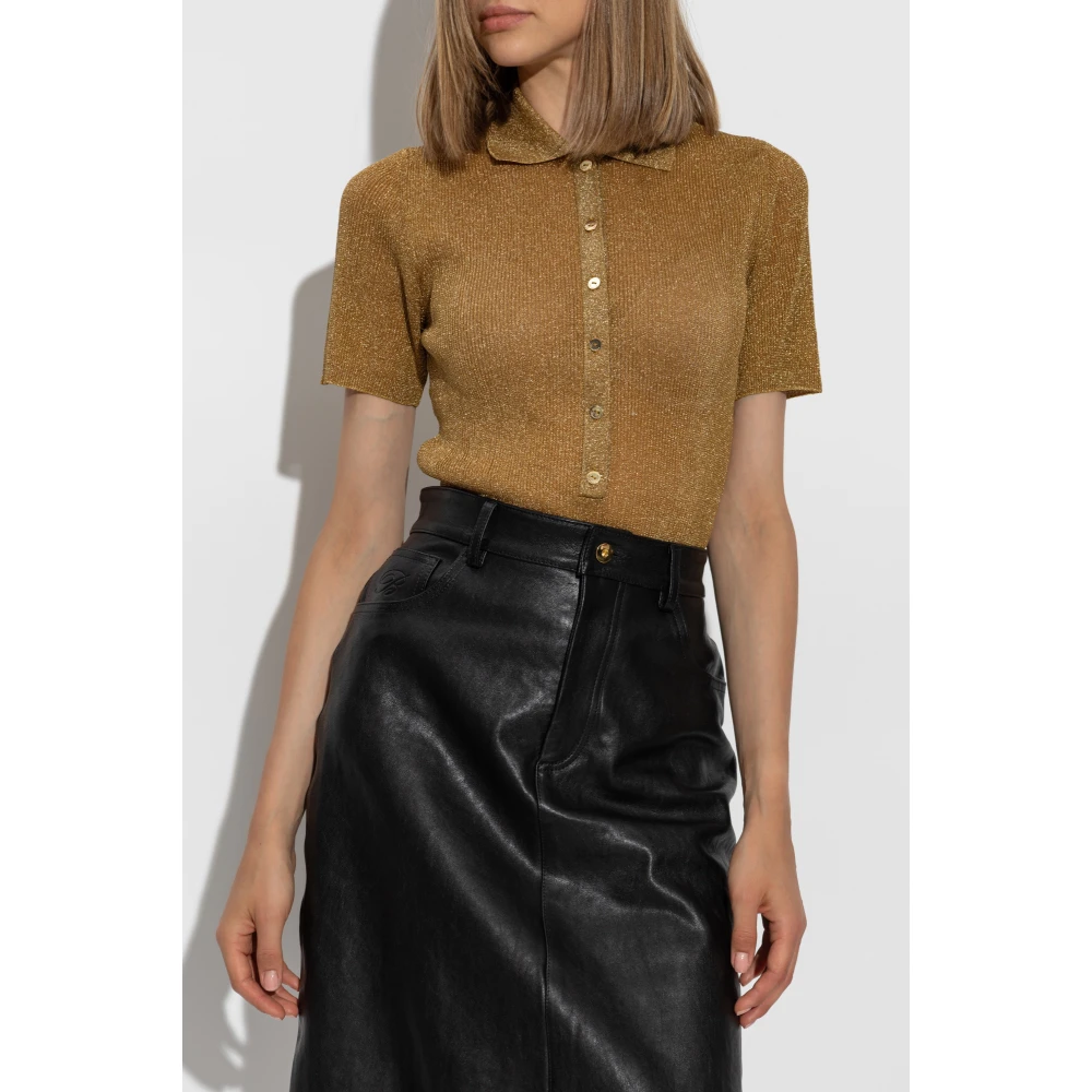 Blumarine Polo Top Yellow Dames