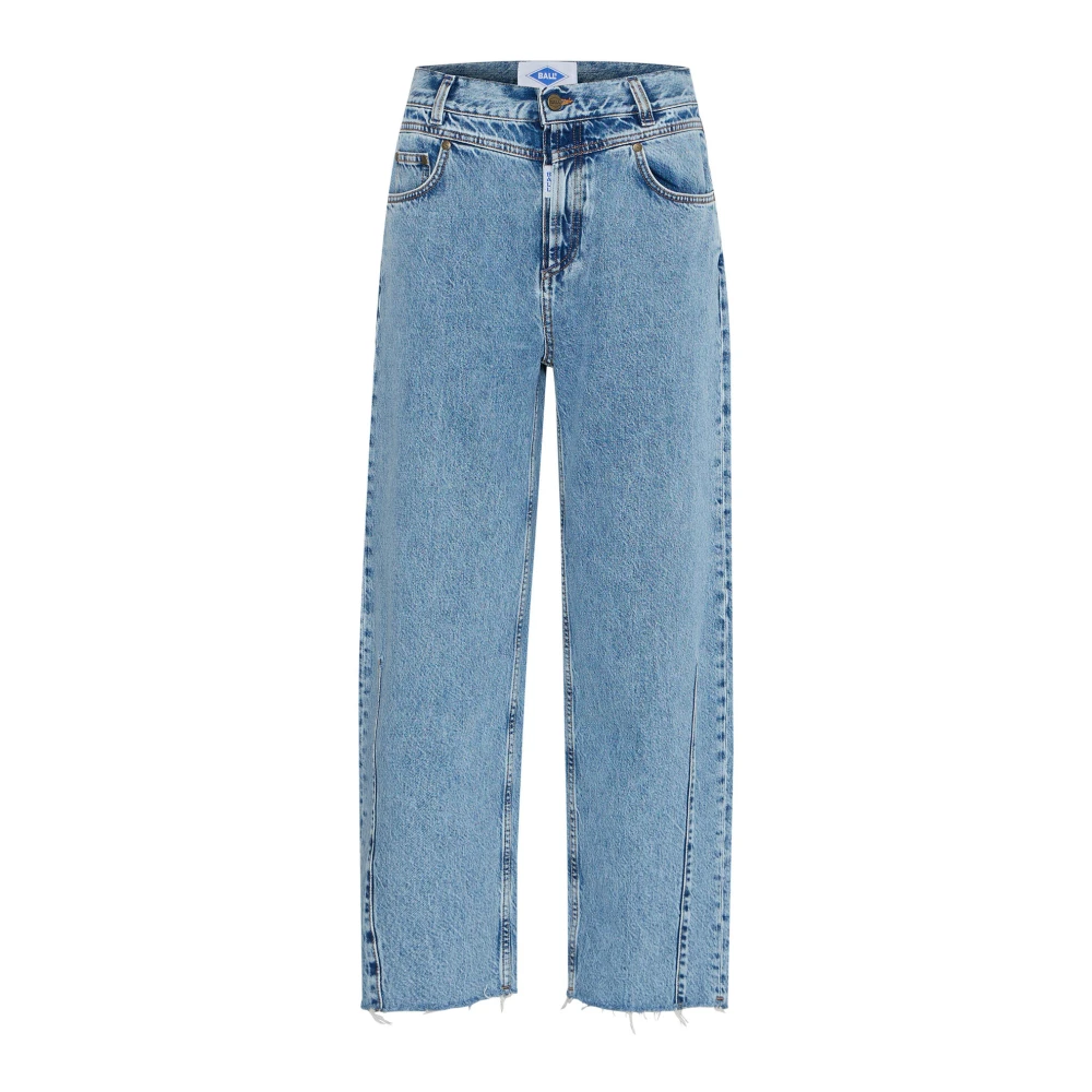 Ball Marble Wash Jeans Bacammeo Stijl Blue Dames