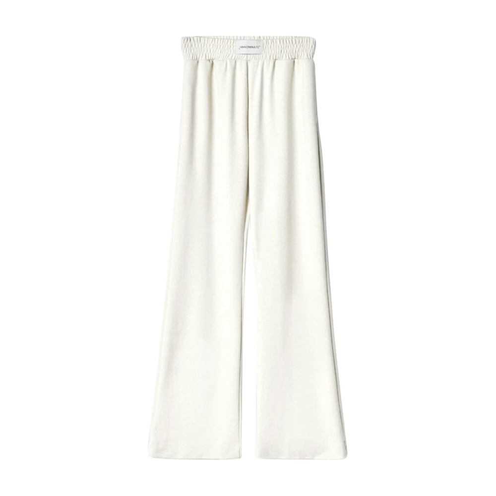 Hinnominate Women's White Wide Trousers, Xs, Modal Joggers