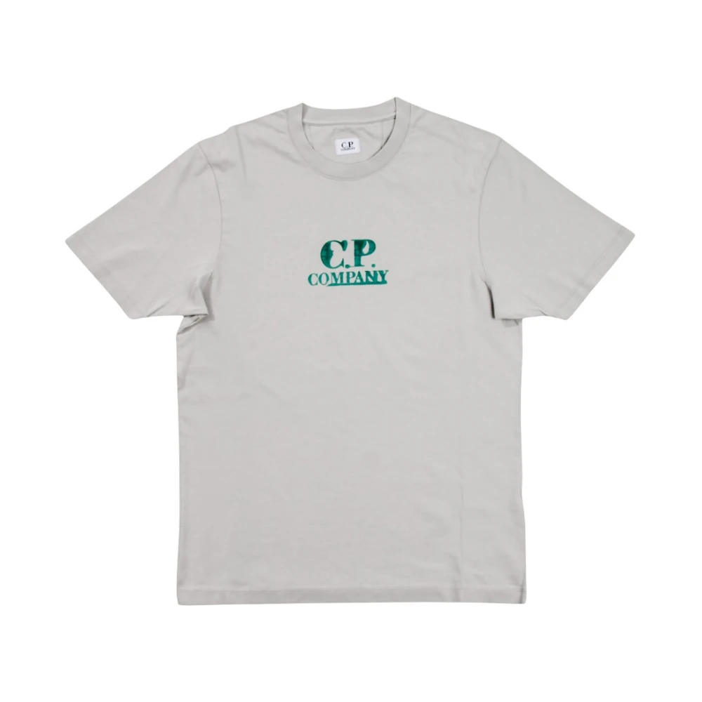 C.P. Company Minimalistische Elegante T-shirt Borstel Gray Heren