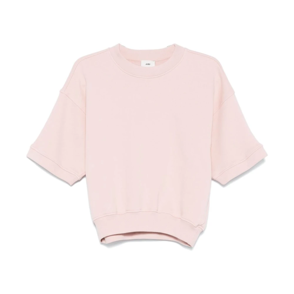 Autry Roze Geribbelde T-shirts en Polo's Pink Dames