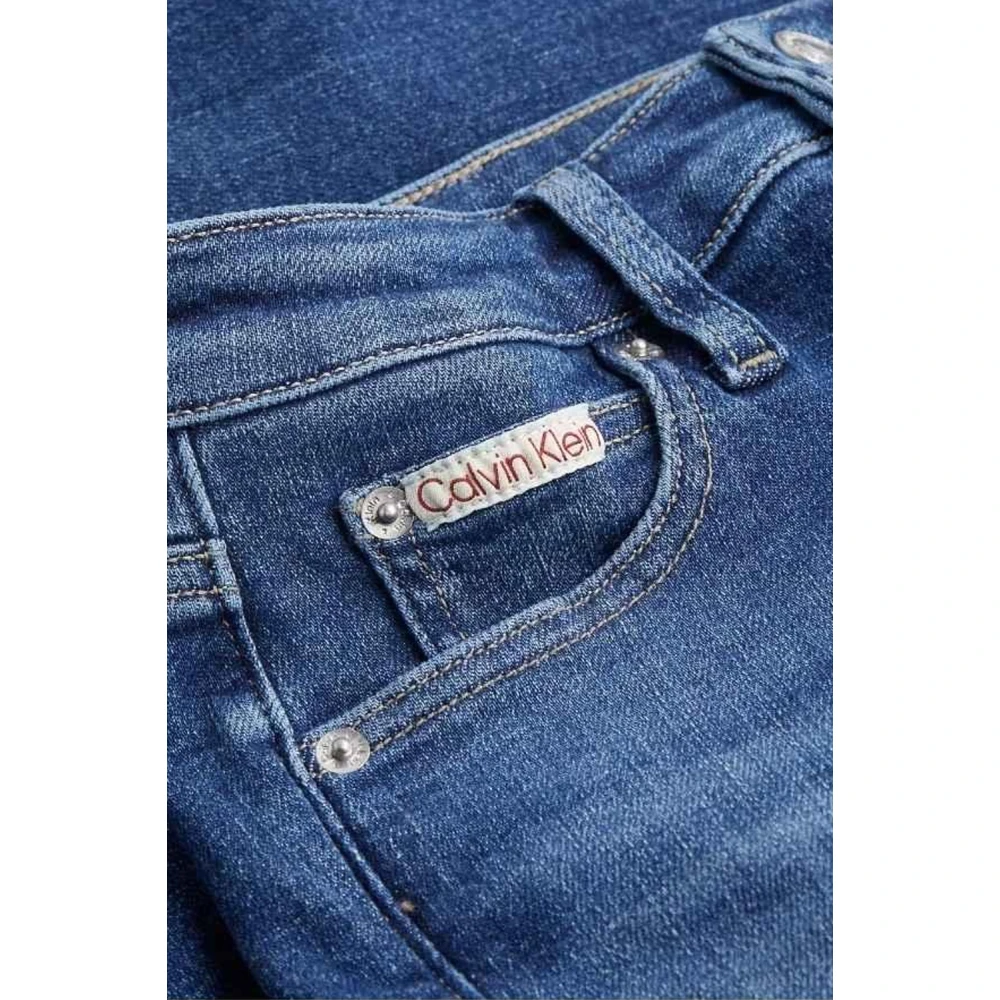 Calvin Klein Jeans Klassieke Denim Jeans Collectie Blue Dames