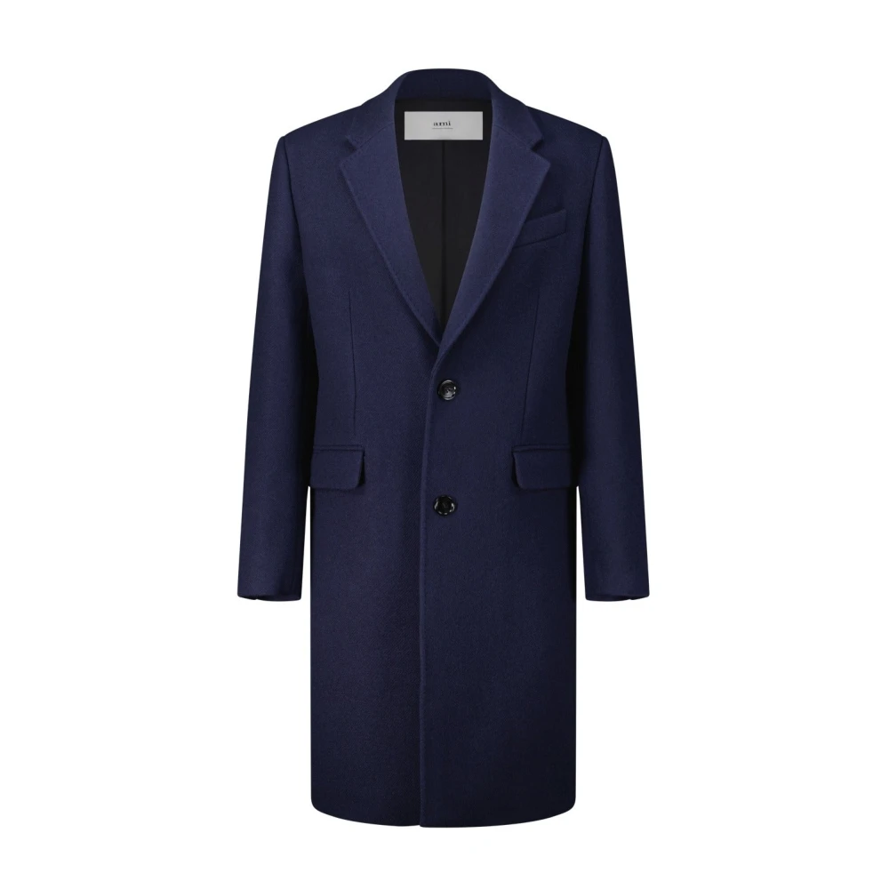 Coats > Single-Breasted Coats - - Ami Paris - Modalova