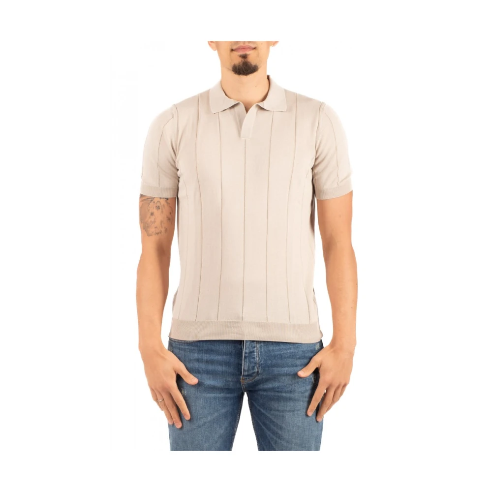 Gran Sasso Homme Beige - Polo Élégant - Tops - Taille: Xl