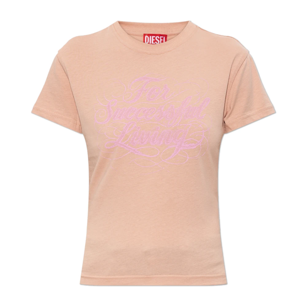 Diesel - Camiseta T-Ila-Aa 4 - Tops - Mujer - Rosa - Xs