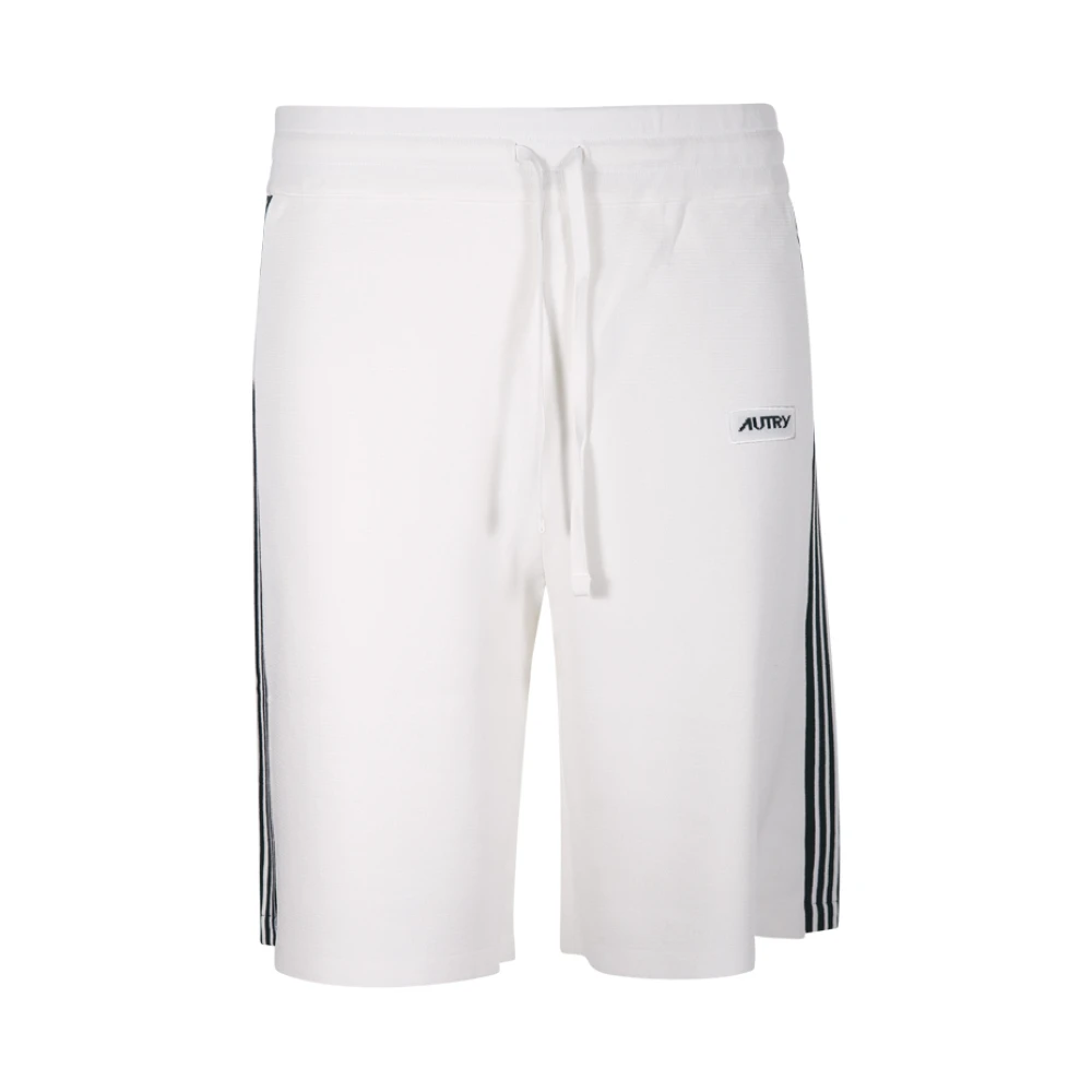 Autry Shorts met elastische tailleband en zijstrepen White Heren