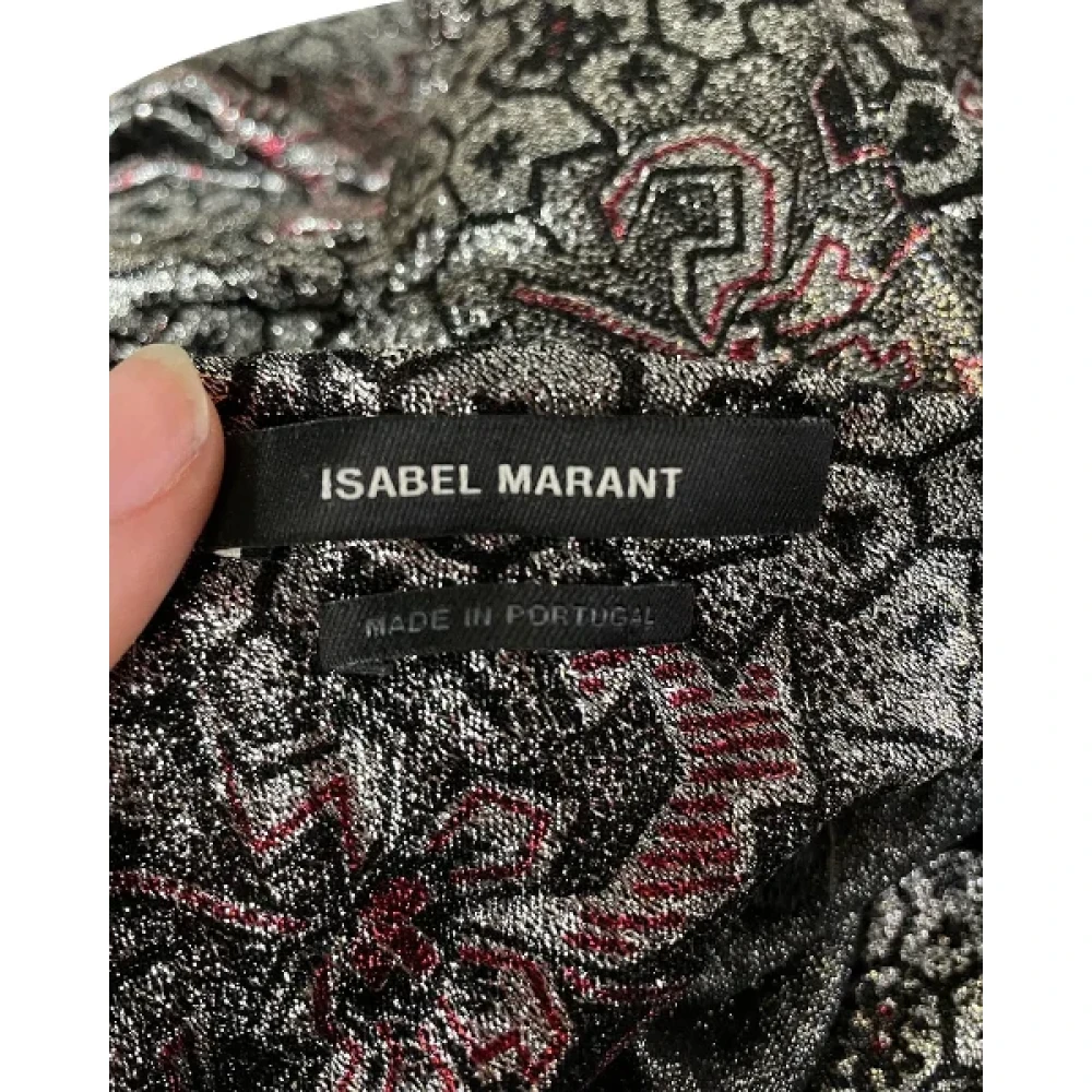 Isabel Marant Pre-owned Silk dresses Gray Dames