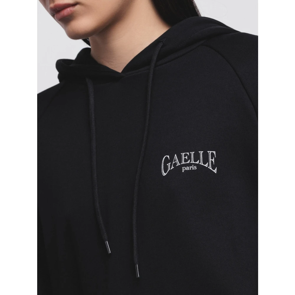 Gaëlle Paris Zwarte hoodie Fw24 25 collectie Black Dames