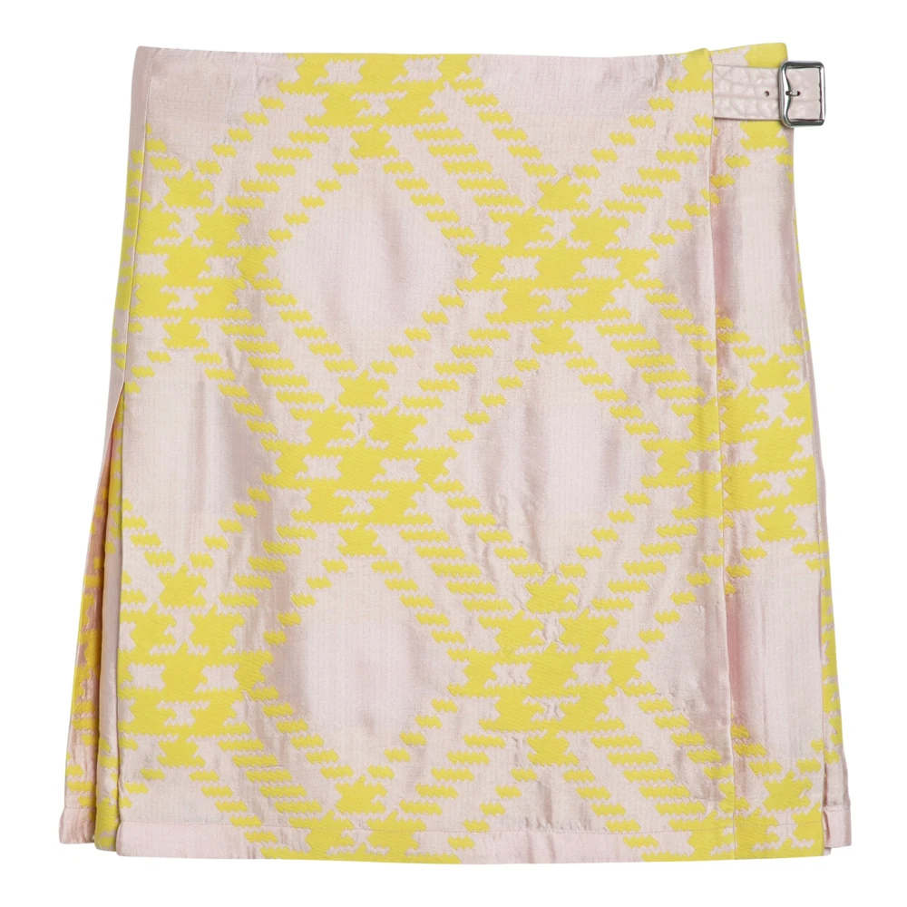 Burberry Mini Rok Yellow Dames